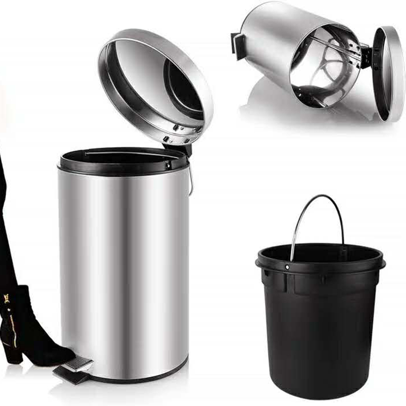 thùng rác inox đạp chân