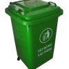 thùng rác có 4 bánh xe dung tích 60 lít, thùng rác HDPE 60L có bánh xe