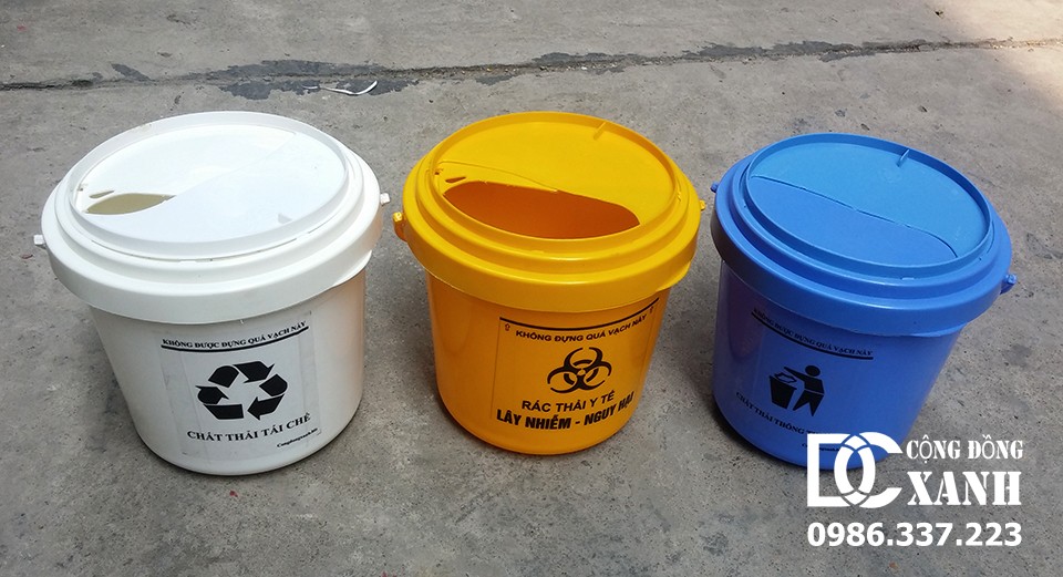 Thùng đựng chất thải y tế không sắc nhọn 10l
